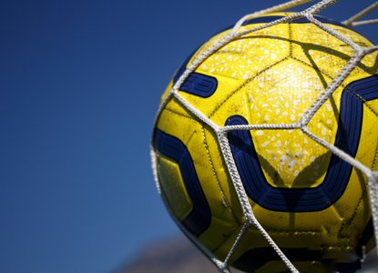 Football in net