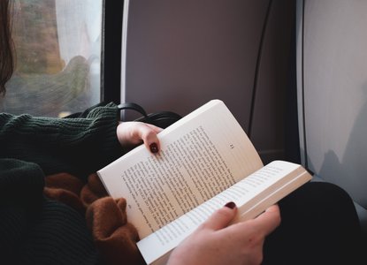 Girl reading book